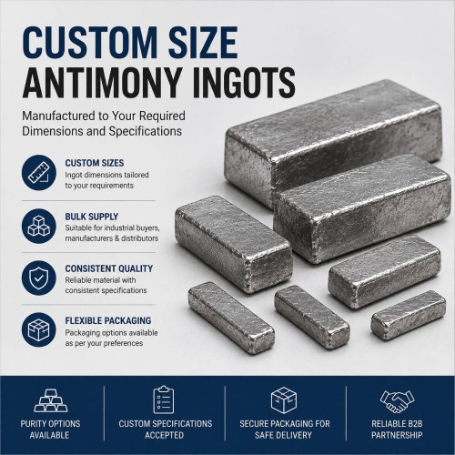 Custom Size Antimony Ingots