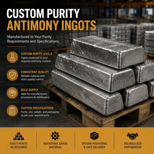 Custom Purity Antimony Ingots
